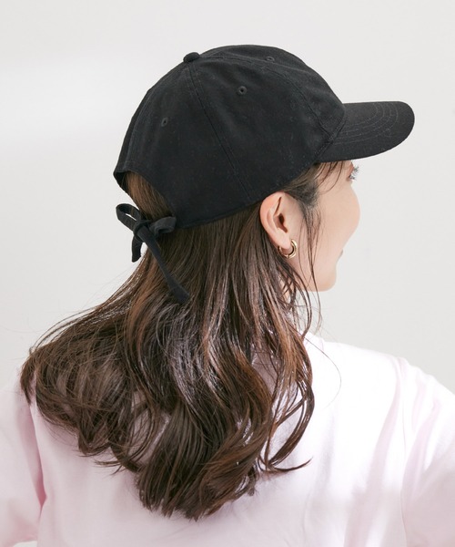 VIS（ビス）の「バックリボンキャンバスキャップ（キャップ・レディース・ベージュ系その他2/ブラック/キナリ・FREE）」の15枚目の写真