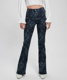 Guess | Eco Adeline Floral High-Rise Flare Jeans(デニムパンツ)