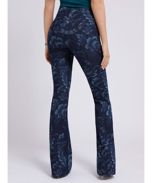 Guess（ゲス）の「Eco Adeline Floral High-Rise Flare Jeans（デニムパンツ・レディース・ブルー・25inch/26inch/27inch/24inch）」の11枚目の写真