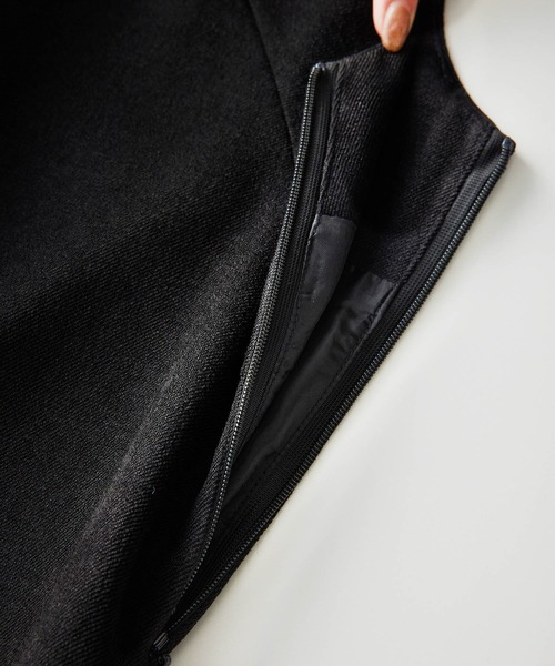 ROPE' PICNIC（ロペピクニック）の「ラナテックジャンパースカート（ジャンパースカート・レディース・ブラック/ベージュ系その他/グレー・38/36）」の12枚目の写真