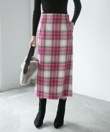 ◇起毛チェック柄タイトスカート◇