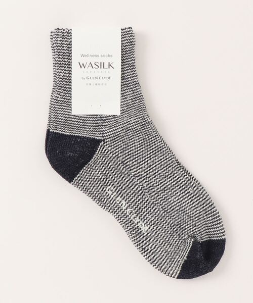 ADPOSION（アドポーション）の「蒸れとさよならするソックス WASILK SHORT（ソックス/靴下・レディース・アイボリー/ブルー/ネイビー/ピンク・FREE）」の2枚目の写真