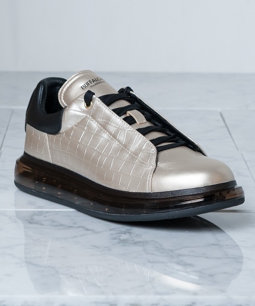 Buffalo Bobs（バッファローボブズ）の「DAD STAR-AIR(ダッド スター)ローカット スニーカー（スニーカー・メンズ・ゴールド/ホワイト/ブラック/シルバー・39/41/43）」の4枚目の写真