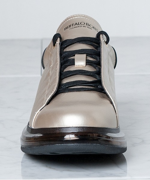 Buffalo Bobs（バッファローボブズ）の「DAD STAR-AIR(ダッド スター)ローカット スニーカー（スニーカー・メンズ・ゴールド/ホワイト/ブラック/シルバー・39/41/43）」の8枚目の写真