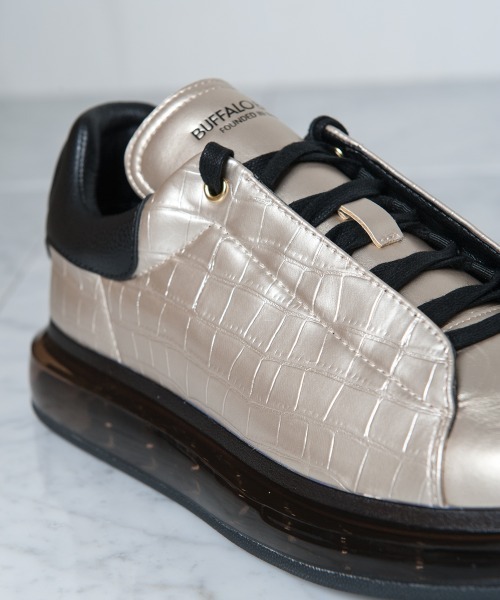 Buffalo Bobs（バッファローボブズ）の「DAD STAR-AIR(ダッド スター)ローカット スニーカー（スニーカー・メンズ・ゴールド/ホワイト/ブラック/シルバー・39/41/43）」の11枚目の写真