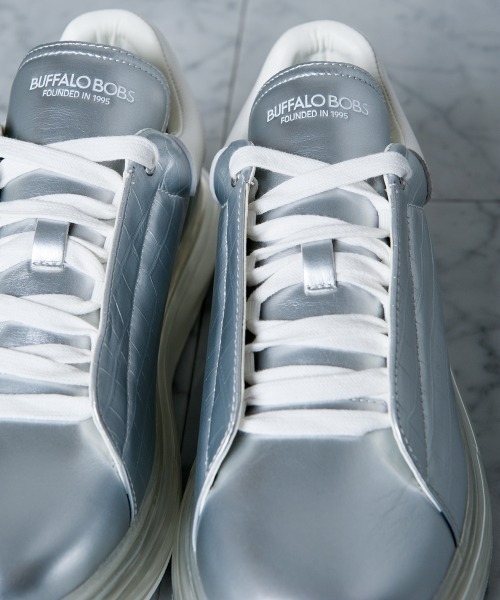 Buffalo Bobs（バッファローボブズ）の「DAD STAR-AIR(ダッド スター)ローカット スニーカー（スニーカー・メンズ・ゴールド/ホワイト/ブラック/シルバー・39/41/43）」の18枚目の写真