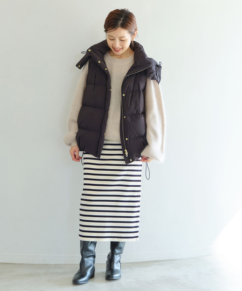 IENA（イエナ）の「ファインゲージフルニードルニットスカート（スカート・レディース・アイボリー/ブルー/ライトグレー・FREE）」の20枚目の写真