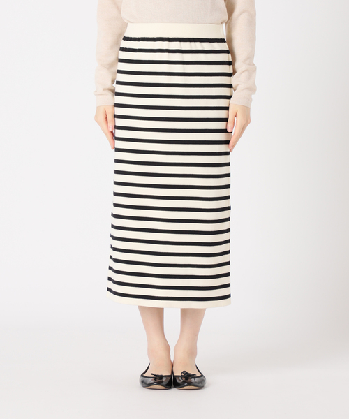 IENA（イエナ）の「ファインゲージフルニードルニットスカート（スカート・レディース・アイボリー/ブルー/ライトグレー・FREE）」の10枚目の写真