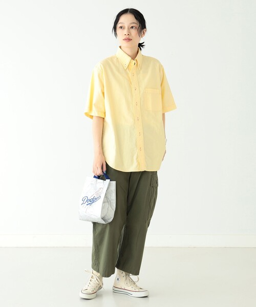 「BEAMS BOY」 長袖シャツ FREE オフホワイト レディース BEAMS BOY ブラウス シャツ オックスフォード ボタンダウン