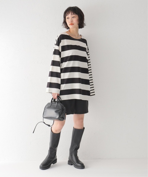 JOURNAL STANDARD relume（ジャーナルスタンダード　レリューム）の「《追加》マルチボーダークルーネックTEE（Tシャツ/カットソー・レディース・ホワイト/ピンク/ライトグリーン・FREE）」の14枚目の写真