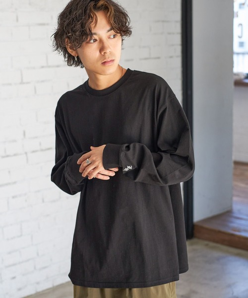 PBLIM（ページボーイリム）の「PBLIM/ベーシックロゴロンT（Tシャツ/カットソー・レディース・オフホワイト/ブラック・MEDIUM/LARGE）」の6枚目の写真