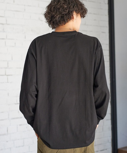 PBLIM（ページボーイリム）の「PBLIM/ベーシックロゴロンT（Tシャツ/カットソー・レディース・オフホワイト/ブラック・MEDIUM/LARGE）」の8枚目の写真