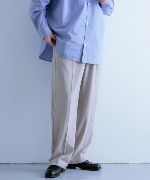 ITEMS URBANRESEARCH（アイテムズ アーバンリサーチ）の「TRワイドスラックス（その他パンツ・メンズ・ブルー/ライトグレー/ブラック/ベージュ・MEDIUM/LARGE）」の6枚目の写真