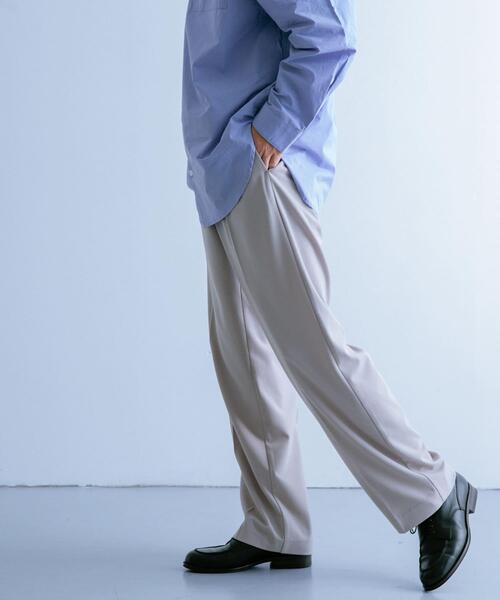 ITEMS URBANRESEARCH（アイテムズ アーバンリサーチ）の「TRワイドスラックス（その他パンツ・メンズ・ブルー/ライトグレー/ブラック/ベージュ・MEDIUM/LARGE）」の7枚目の写真