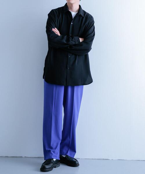 ITEMS URBANRESEARCH（アイテムズ アーバンリサーチ）の「TRワイドスラックス（その他パンツ・メンズ・ブルー/ライトグレー/ブラック/ベージュ・MEDIUM/LARGE）」の20枚目の写真