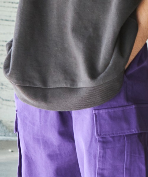 PAIRMANON STREET（ペアマノンストリート）の「【PAIRMANON STREET】【サラッとスウェット】ビッグシルエット スウェットベスト（Tシャツ/カットソー・キッズ・ブラック/ブルー/グリーン/モカ・90/100/110/120/130/140/150）」の5枚目の写真