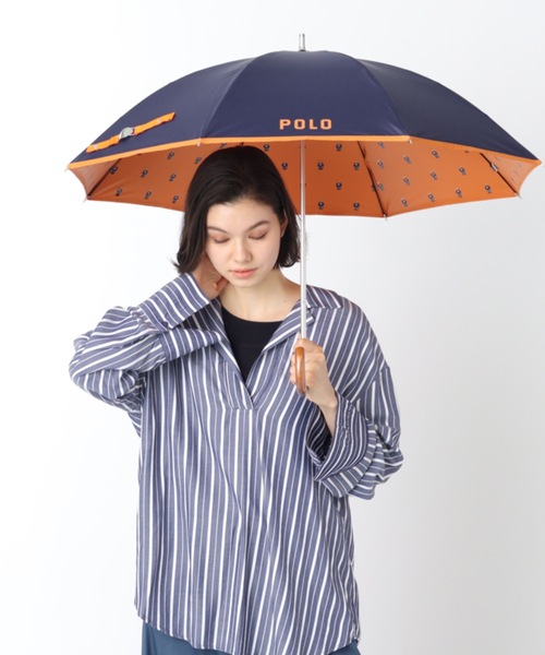 POLO RALPH LAUREN(ポロ ラルフ ローレン)の「遮光 晴雨兼用日傘 POLO BEAR(長傘・レディース・オフホワイト/サックスブルー/オレンジ/ダークブルー/ピンク/グリーン・FREE)」の6枚目の写真