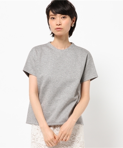 SHIPS for women（シップスフォーウィメン）の「★★ダンボールハイネック プルオーバー ショートスリーブ（Tシャツ/カットソー・レディース・ライトグレー/ライトブルー/オフホワイト・38/36）」の14枚目の写真