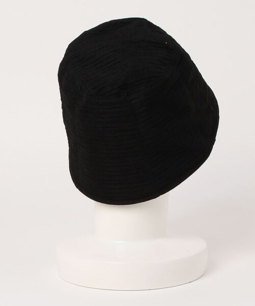 clear（クリア）の「プリーツリンクルバケットハット（ハット・レディース・ブラック/アイボリー・F）」の6枚目の写真