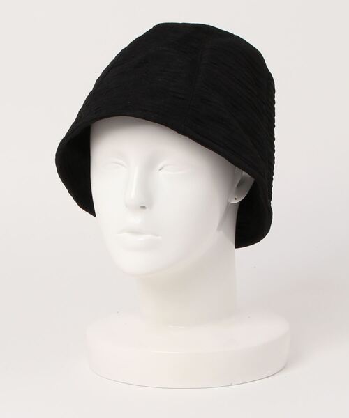 clear（クリア）の「プリーツリンクルバケットハット（ハット・レディース・ブラック/アイボリー・F）」の9枚目の写真