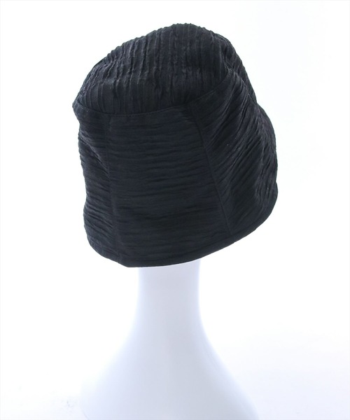 clear（クリア）の「プリーツリンクルバケットハット（ハット・レディース・ブラック/アイボリー・F）」の5枚目の写真