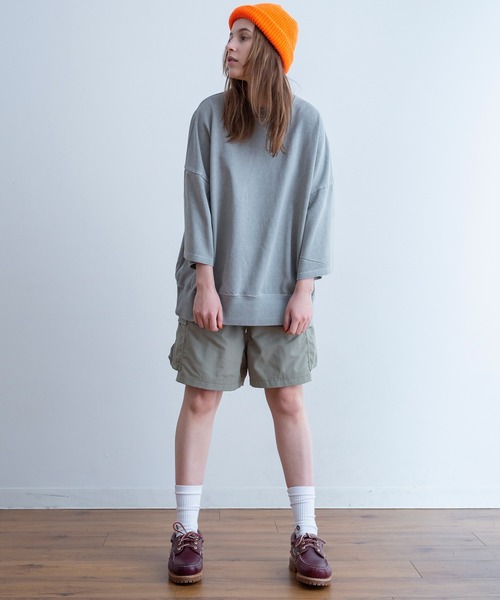 Universal Style Wear（ユニバーサルスタイルウェア）の「Universal Style Wear ビッグ ドルマン Tee（Tシャツ/カットソー・メンズ・グレー/グリーン系その他/スミクロ/ブルー系その他・MEDIUM/LARGE/X-LARGE）」の9枚目の写真