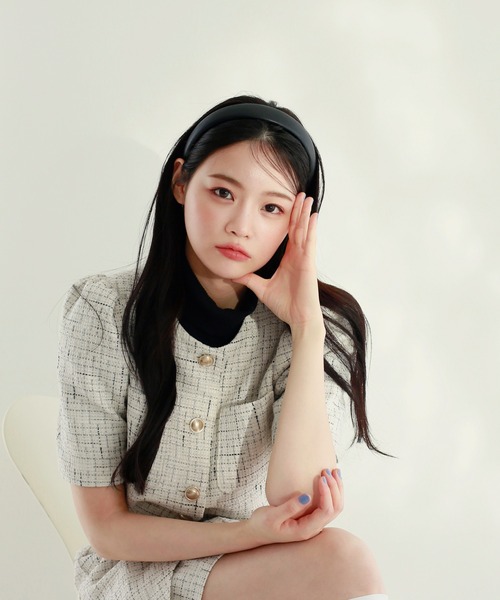 one after another NICE CLAUP(ワンアフターアナザーナイスクラップ)の「【新色追加】ツイードショートジャケット(ノーカラージャケット・レディース・アイボリー/ホワイト/ピンク系その他・FREE)」の21枚目の写真