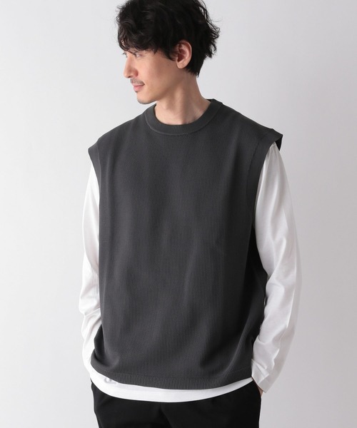 GLOBAL WORK（グローバルワーク）の「ニットベスト/レイヤード/182765