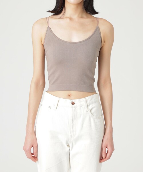 LOVELESS（ラブレス）の「カップ付きキャミソール（キャミソール・レディース・ブラック/ホワイト系その他/ブラウン・36）」の4枚目の写真