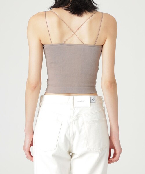 LOVELESS（ラブレス）の「カップ付きキャミソール（キャミソール・レディース・ブラック/ホワイト系その他/ブラウン・36）」の6枚目の写真