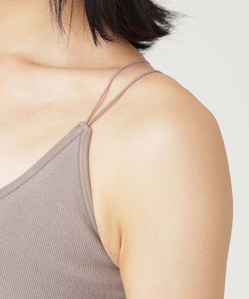 LOVELESS（ラブレス）の「カップ付きキャミソール（キャミソール・レディース・ブラック/ホワイト系その他/ブラウン・36）」の7枚目の写真