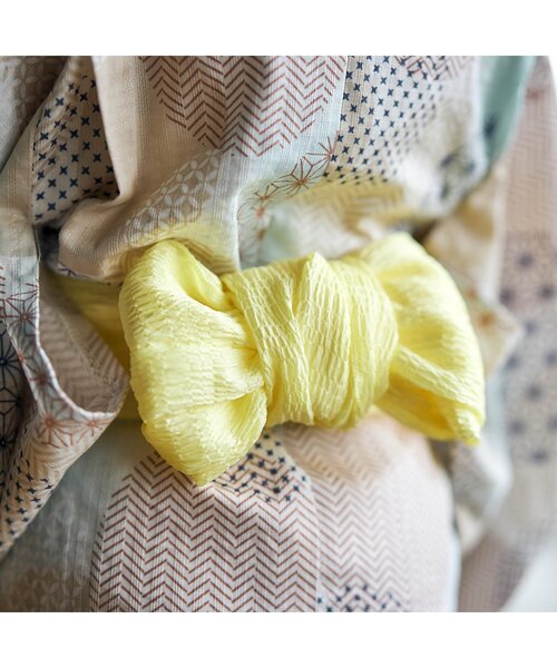 apres les cours（アプレレクール）の「【5柄展開/帯セット】あぷれのはんなり浴衣（浴衣・キッズ・キナリ/レッド/ラベンダー/ブルー/ピンク・100/140/110/130/150/120）」の7枚目の写真