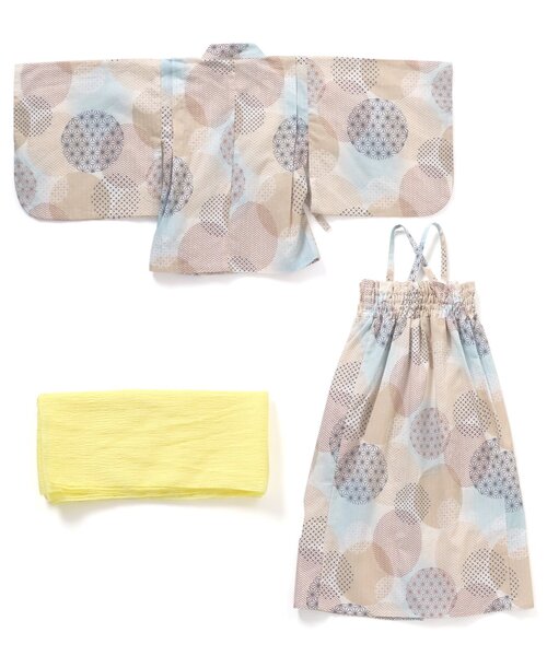 apres les cours（アプレレクール）の「【5柄展開/帯セット】あぷれのはんなり浴衣（浴衣・キッズ・キナリ/レッド/ラベンダー/ブルー/ピンク・100/140/110/130/150/120）」の21枚目の写真