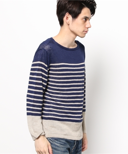OUTLET（アウトレット）の「【Ciaopanic】LINENKNIT（ニット/セーター・メンズ・ネイビー・5）」の6枚目の写真
