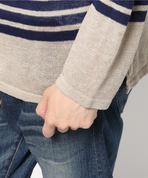 OUTLET（アウトレット）の「【Ciaopanic】LINENKNIT（ニット/セーター・メンズ・ネイビー・5）」の9枚目の写真