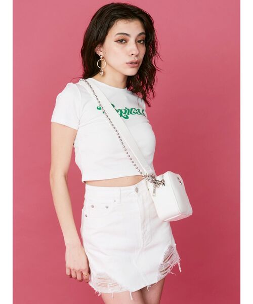 EVRIS（エヴリス）の「TropicalショートTシャツ（Tシャツ/カットソー・レディース・ブラック/イエロー/ホワイト・FREE）」の18枚目の写真