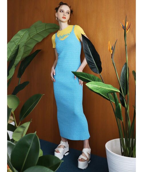 EVRIS（エヴリス）の「TropicalショートTシャツ（Tシャツ/カットソー・レディース・ブラック/イエロー/ホワイト・FREE）」の8枚目の写真