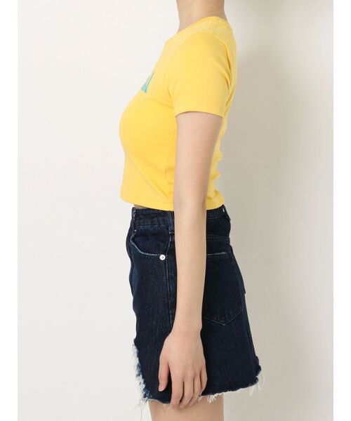 EVRIS（エヴリス）の「TropicalショートTシャツ（Tシャツ/カットソー・レディース・ブラック/イエロー/ホワイト・FREE）」の11枚目の写真