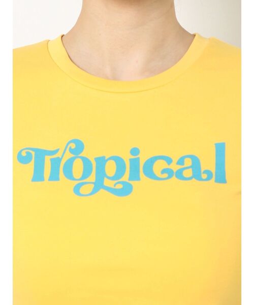 EVRIS（エヴリス）の「TropicalショートTシャツ（Tシャツ/カットソー・レディース・ブラック/イエロー/ホワイト・FREE）」の13枚目の写真