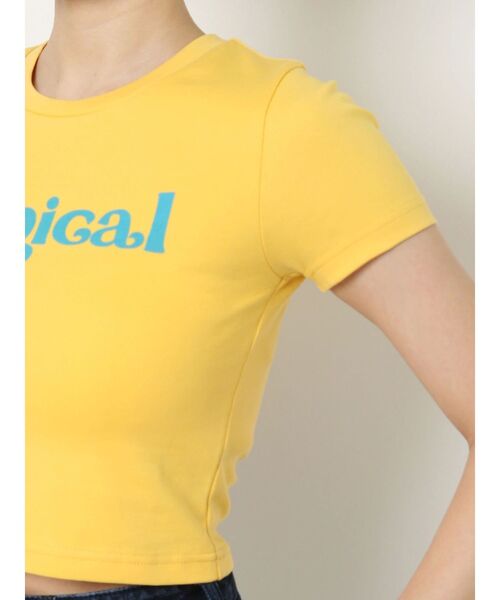 EVRIS（エヴリス）の「TropicalショートTシャツ（Tシャツ/カットソー・レディース・ブラック/イエロー/ホワイト・FREE）」の14枚目の写真