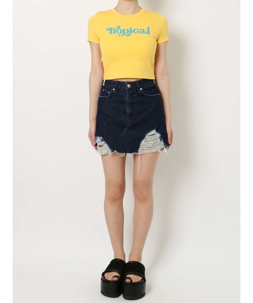 EVRIS（エヴリス）の「TropicalショートTシャツ（Tシャツ/カットソー・レディース・ブラック/イエロー/ホワイト・FREE）」の16枚目の写真