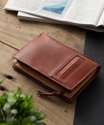 Maturi JAPAN（マトゥーリジャパン）の「【専用ギフトBOX付き】プッチーニ イタリアンレザー L字ファスナー 二つ折り財布（財布）」