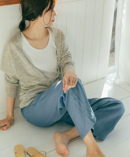 URBAN RESEARCH DOORS（アーバンリサーチドアーズ）の「リネンカーディガン（カーディガン/ボレロ・レディース・ベージュ/ブラウン/グレー・MEDIUM）」の7枚目の写真