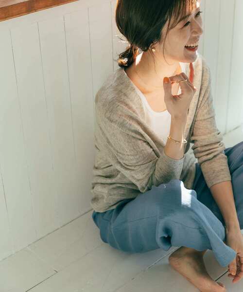 URBAN RESEARCH DOORS（アーバンリサーチドアーズ）の「リネンカーディガン（カーディガン/ボレロ・レディース・ベージュ/ブラウン/グレー・MEDIUM）」の10枚目の写真