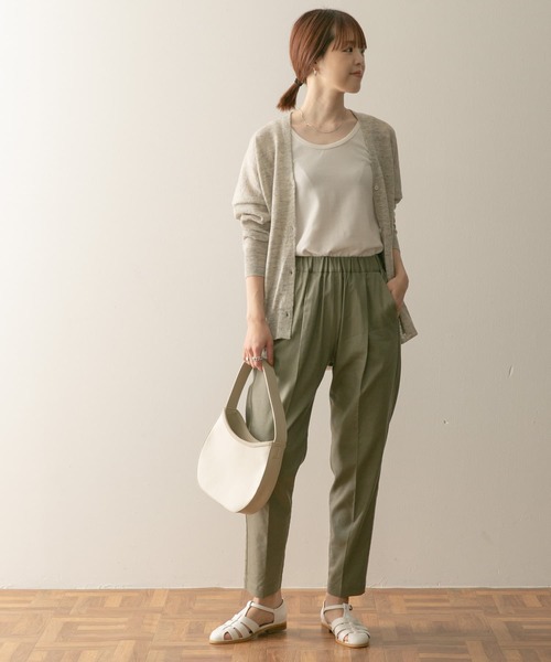 URBAN RESEARCH DOORS（アーバンリサーチドアーズ）の「リネンカーディガン（カーディガン/ボレロ・レディース・ベージュ/ブラウン/グレー・MEDIUM）」の18枚目の写真