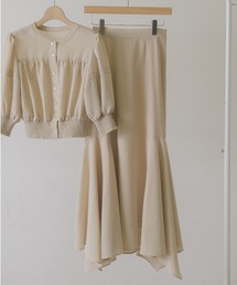 idem | sheer check random flare skirt/シアーチェックスカート(スカート)