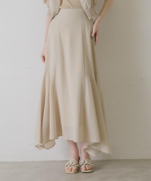 idem（イデム）の「sheer check random flare skirt/シアーチェックスカート（スカート・レディース・ベージュ/ブラウン/ブルー・FREE/SMALL）」の20枚目の写真