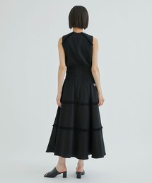 BORDERS at BALCONY ツイードキャミソールワンピース フリンジ BORDERS at BALCONY/ボーダーズアットバルコニー】RESORT FRINGE