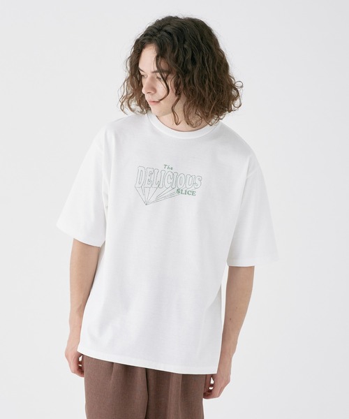 CRAFT STANDARD BOUTIQUE(クラフトスタンダードブティック)の「リサイクルヴィンテージプリントTEE-A(Tシャツ/カットソー・メンズ・ブルー/チャコールグレー/オフホワイト・M/L/XL)」の1枚目の写真