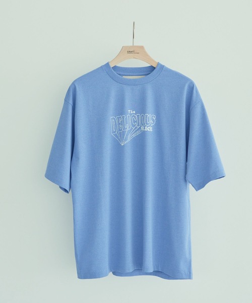 CRAFT STANDARD BOUTIQUE(クラフトスタンダードブティック)の「リサイクルヴィンテージプリントTEE-A(Tシャツ/カットソー・メンズ・ブルー/チャコールグレー/オフホワイト・M/L/XL)」の4枚目の写真
